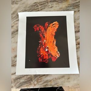 Oil painting on paper backing